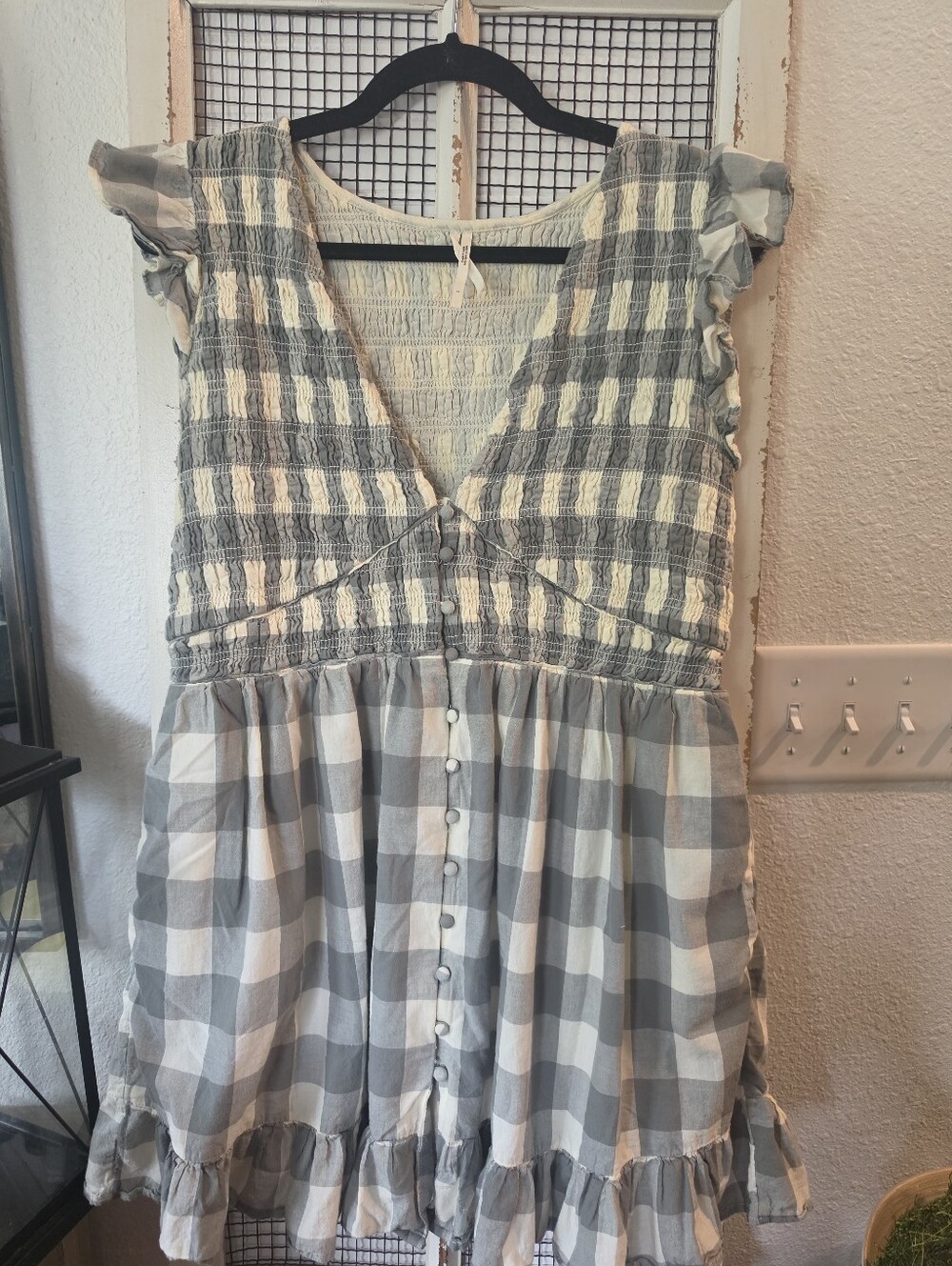 Anthropologie Gingham Dress